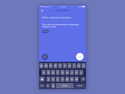 Gone App: New Create a Project UI
