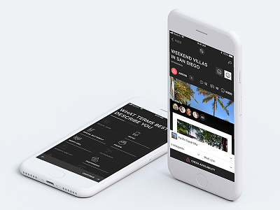 News Social App app apple dark ui ios iphone mobile news social travel