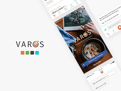 Varos - Nutritional Mobile App android branding creative ios iphone iphonex mobile nutrition ui ux