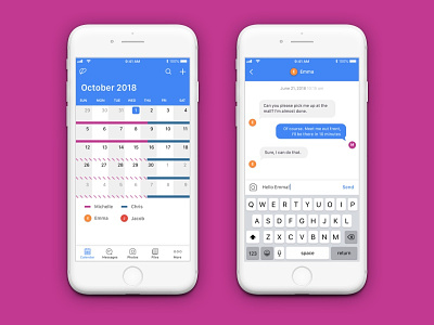 New Calendar Parent App android ios ios11 mobile ui ux