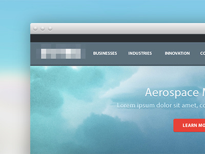 Aerospace Material Client Redesign design redesign web design