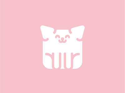 Simple Good Boy #1 cute dog happy icon illustration kawaii logo minimal pink puppy simple