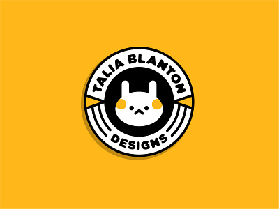 Talia Blanton Designs badge badge logo branding bunny cute emblem illustration kawaii patch rabbit sticker