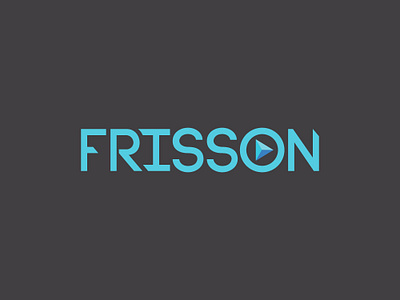 Frisson Media brand branding chills design frisson graphic illustrator logo media type typeface