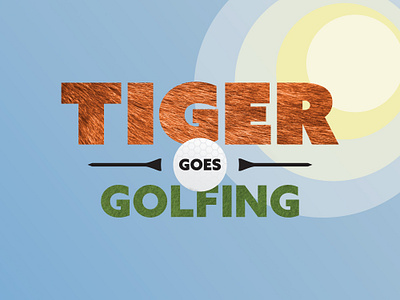 Tiger Goes Golfing - Title Close Up book book cover childrens book cover font goes golf golfing illustration kids book text texture textures tiger title