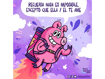 Cerdo animal cartoon comic illustration people pig piggy webcomic