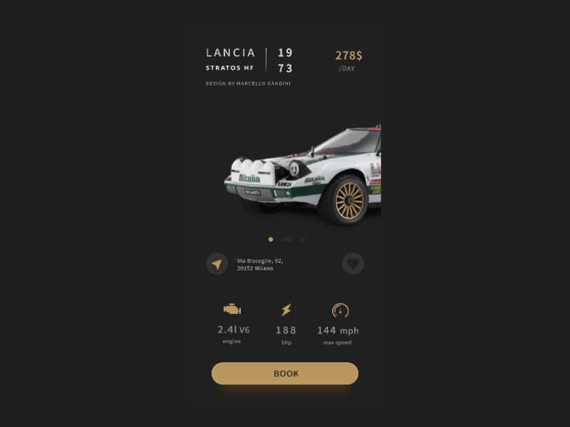 Daily UI car rental