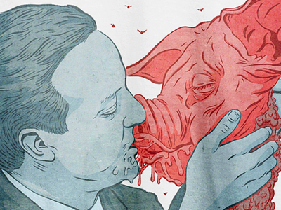 Never Kiss A Tory illustration labour los campesinos politics tories