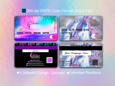 Holographic luxury business card design