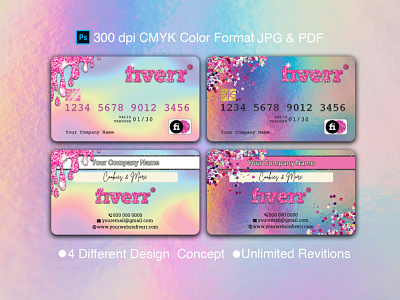 Holographic luxury business card design