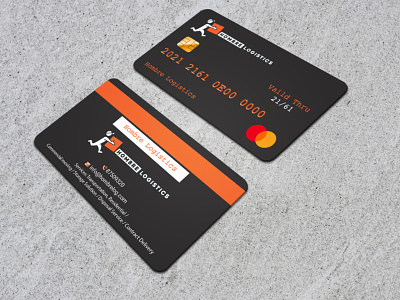 Master Card Style Business Card Design