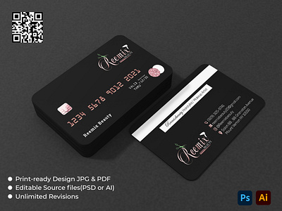 Credit card style business card design business card business card design design effectshub glitterdripbusinesscard graphic design illustration logo luxurybusinescard luxurybusinesscard