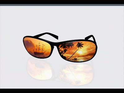 Sunglasses Ship 2 3d animation sunglasses sunset