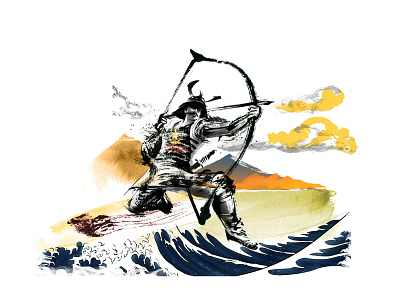 Samurai Contest Art design illustration vector