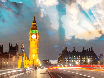 Big Ben Painting bold design illustration
