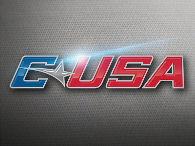 Conference USA Logo 2013 athletics branding c usa conference conference usa logo ncaa rebrand