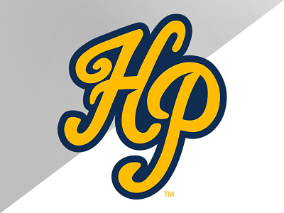 Highland Park (TX) Lettermark athletics branding high school identity illustration lettermark logo