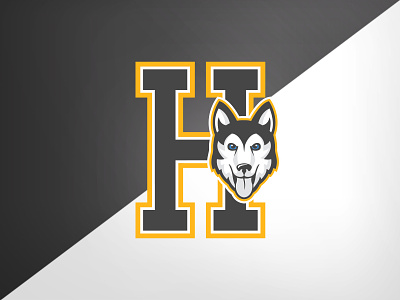 Highland Park (TX) Hyer Elem. Huskies athletics branding elementary school hp huskies identity logo