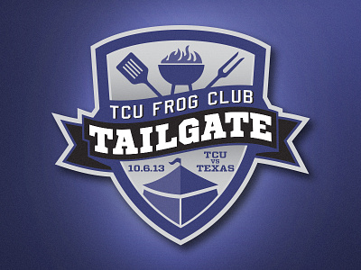 TCU Frog Club Tailgate Logo 2013 athletics branding college football frog club identity logo ncaa tailgate tcu university