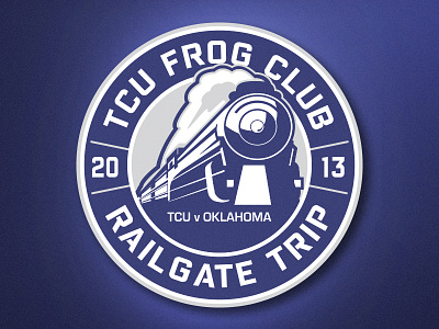 TCU Frog Club Railgate Logo 2013 athletics branding college football frog club identity logo ncaa railgate tcu university