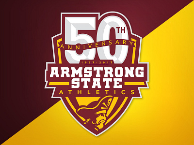 Armstrong State 50th Year of Athletics 2016 armstrong state asu athletics branding identity logo