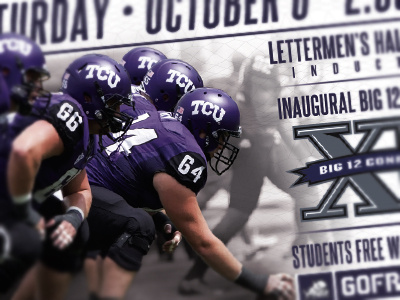 TCU Football Gameday Poster - ISU 2012 athletics football poster tcu