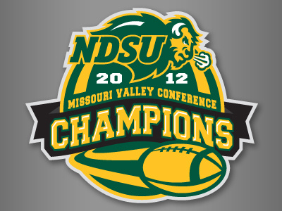 NDSU Conference Championship Logo athletics branding championship college football logo ndsu north dakota state