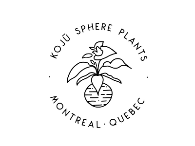 Logo design for Koju Sphere Plants branding graphic design logo logo design
