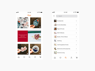 Redesigning the Etsy app