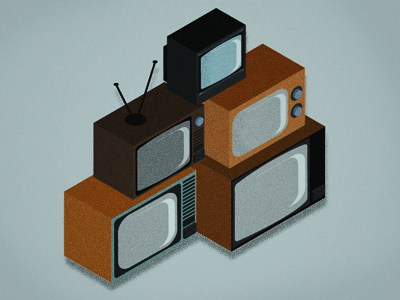 Retro TV's illustration retro texture vintage