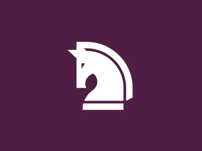 Chess piece - Knight chess head horse knight logo