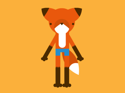 just a fox in pants fox