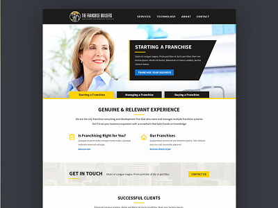 Website business corporate franchise website