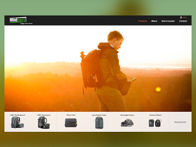 Website Products Overview e commerce photography products responsive web