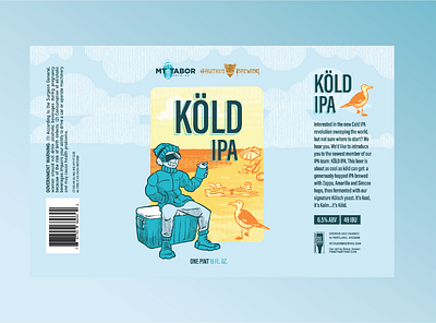 Köld IPA beer beerlabel candesign illustration illustrator labeldesign packagedesign procreate