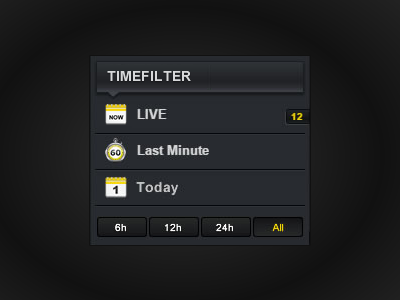 Time Filter UI filter