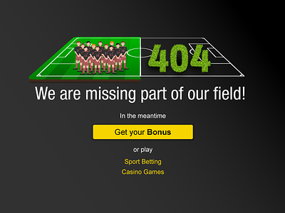 Error 404 page 404 404 page branding clean clean design design error 404 field flat sport page
