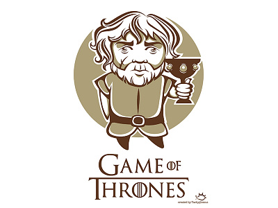 I'll be your present :) cartoon character fan lannister the game of thrones tyrion vector