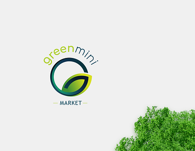 Greenmini Market Logo app branding growth icon logo minimal procreateapp typography vector web