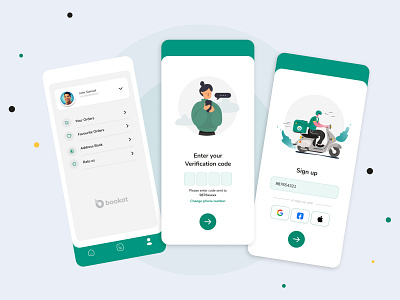 Bookat Delivery App UI