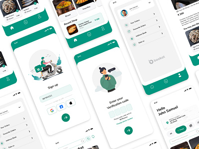 Bookat Delivery App UI