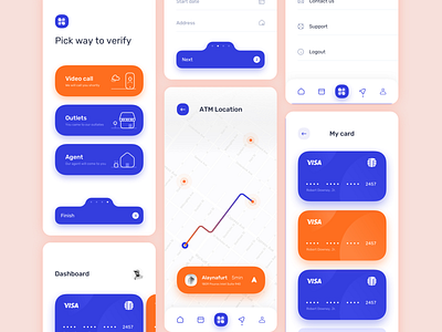 Financial App Design ui design uiux