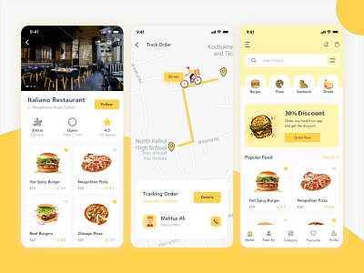 Are you hungry? You can order something to eat app ui ux ui ux uiux