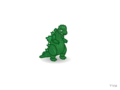 Monster Cold animation gif godzilla trevor van meter tvm vector