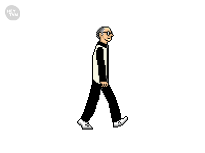 HeyTVM x LD2 animation curb your enthusiasm heytvm illustration larry david pixel trevor van meter tvm