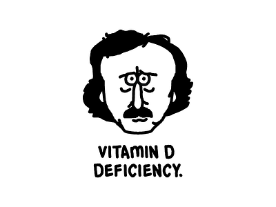 Vitamin D black and white heytvm illustration poe saltlife