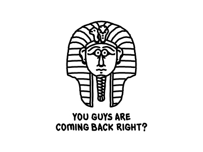 Tutankhamun black and white heytvm illustration king tut tutankhamun