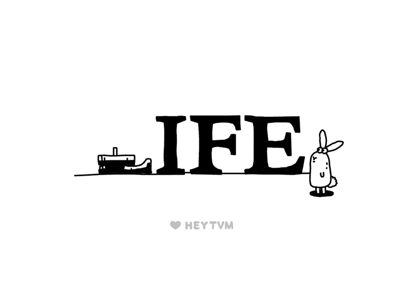 That's life animation black and white gif heytvm illustration life thats life