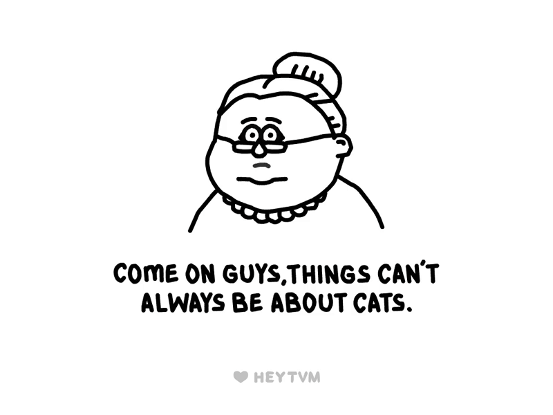They can't all be about cats