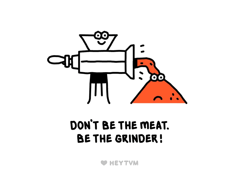 The Grind animation gif grinder heytvm illustration meat